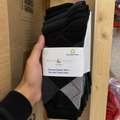 Williams & Edward’s 7 Pack socks. Grey/black