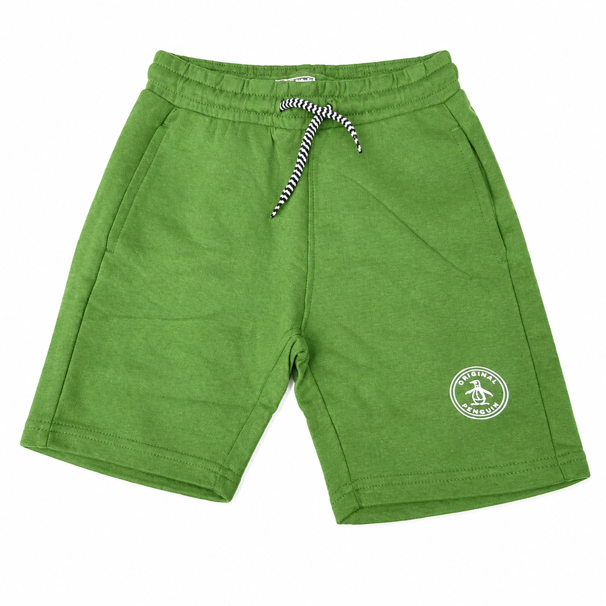 Penguin Boys Green Cotton shorts. Size 6 Years