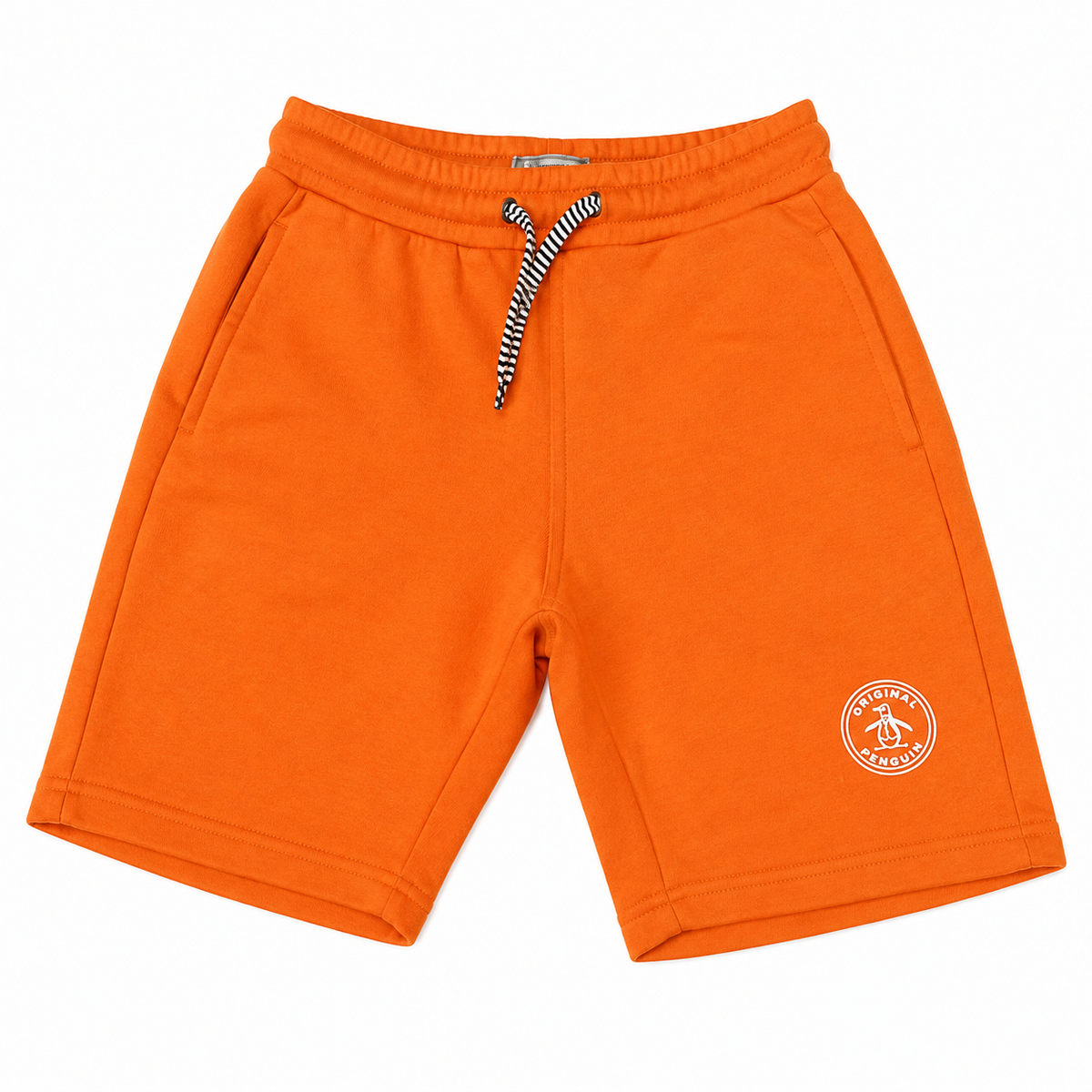 Boys Penguin Orange Cotton Shorts. Size 6 Years