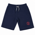 Boys Navy Penguin Cotton Shorts. Size 10 Years