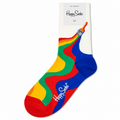 Happy Socks Ankle Long With Paint Pattern