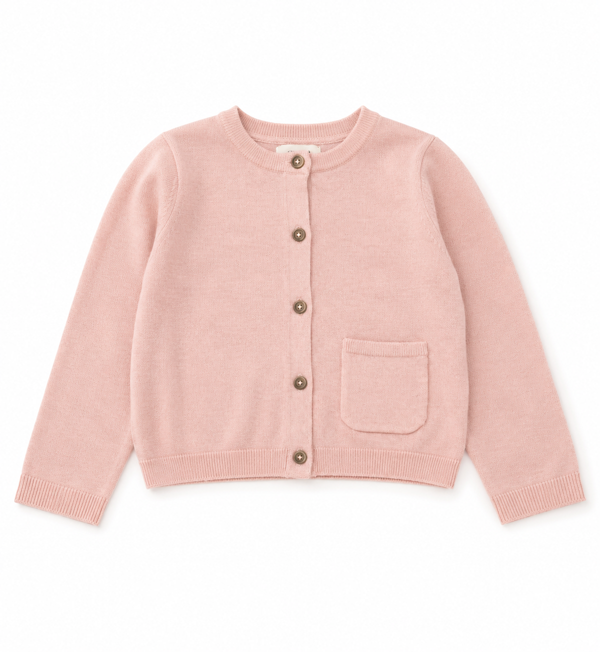 Next pink girls buttoned cardigan
