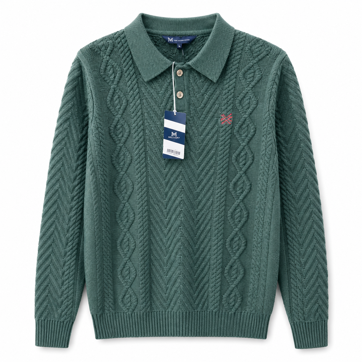 Men’s crew clothing Green Knitted jumper