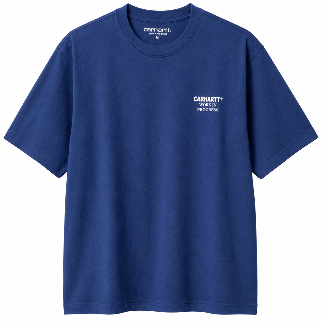 Carhartt Purple Teeshirt With motif on front And Back