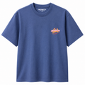 Carhartt Purple Teeshirt With motif on front And back