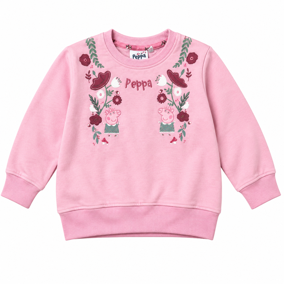 Peppa Pig Girls Pink Fleece Sweatshirt 18 Months