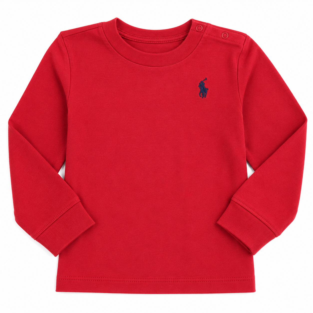 Ralph Lauren Red long sleeved top. Size 9 Months