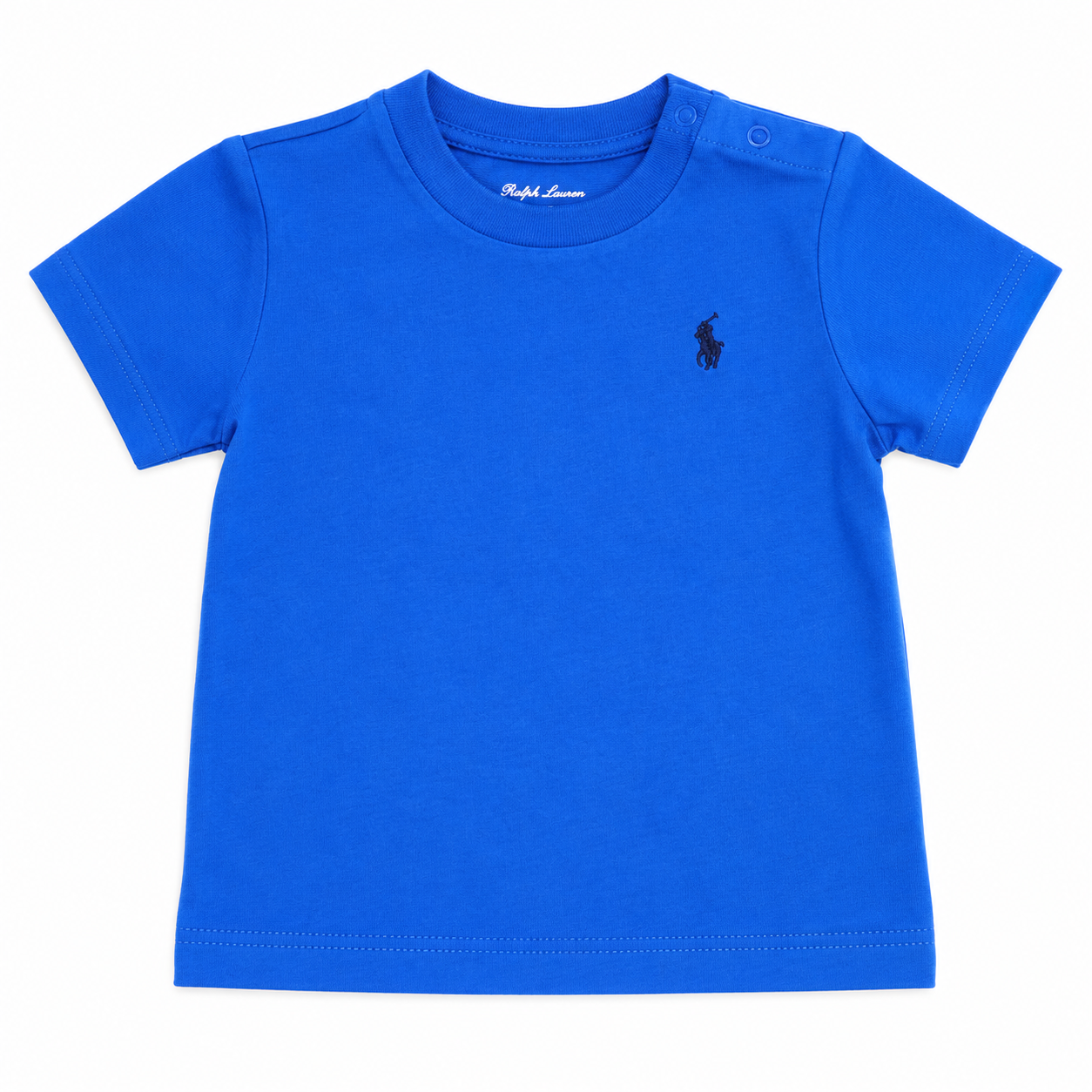 Ralph Lauren Blue Short sleeved top. Size 6 Months