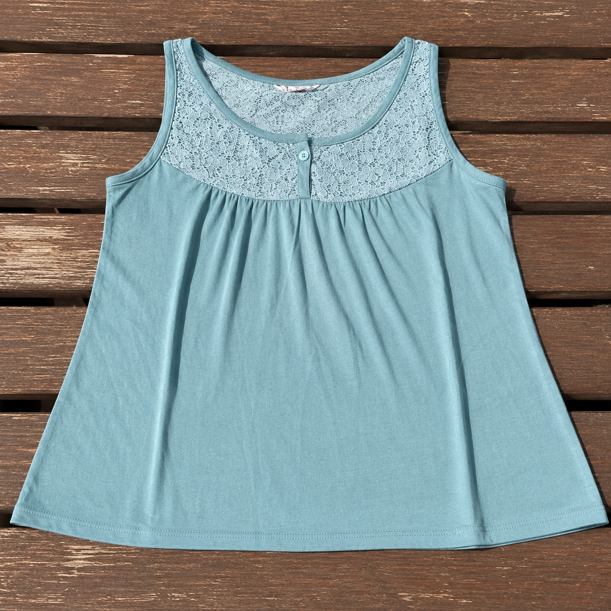 White Stuff Turquoise Sleeveless Top. Size 12