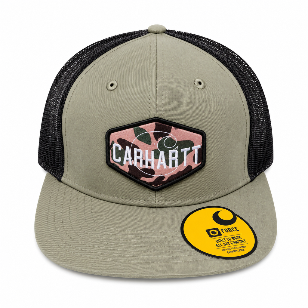 Carhartt Green Men’s Baseball Cap One Size Adjustable Mesh Back