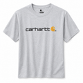 Carhartt grey Teeshirt With logo on front