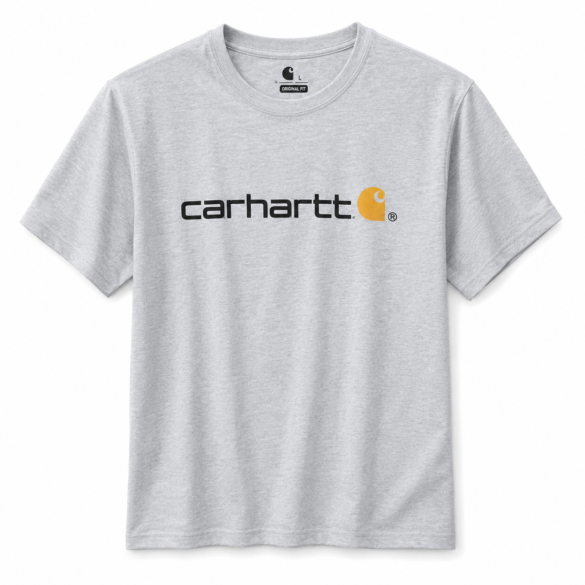 Carhartt grey Teeshirt With logo on front