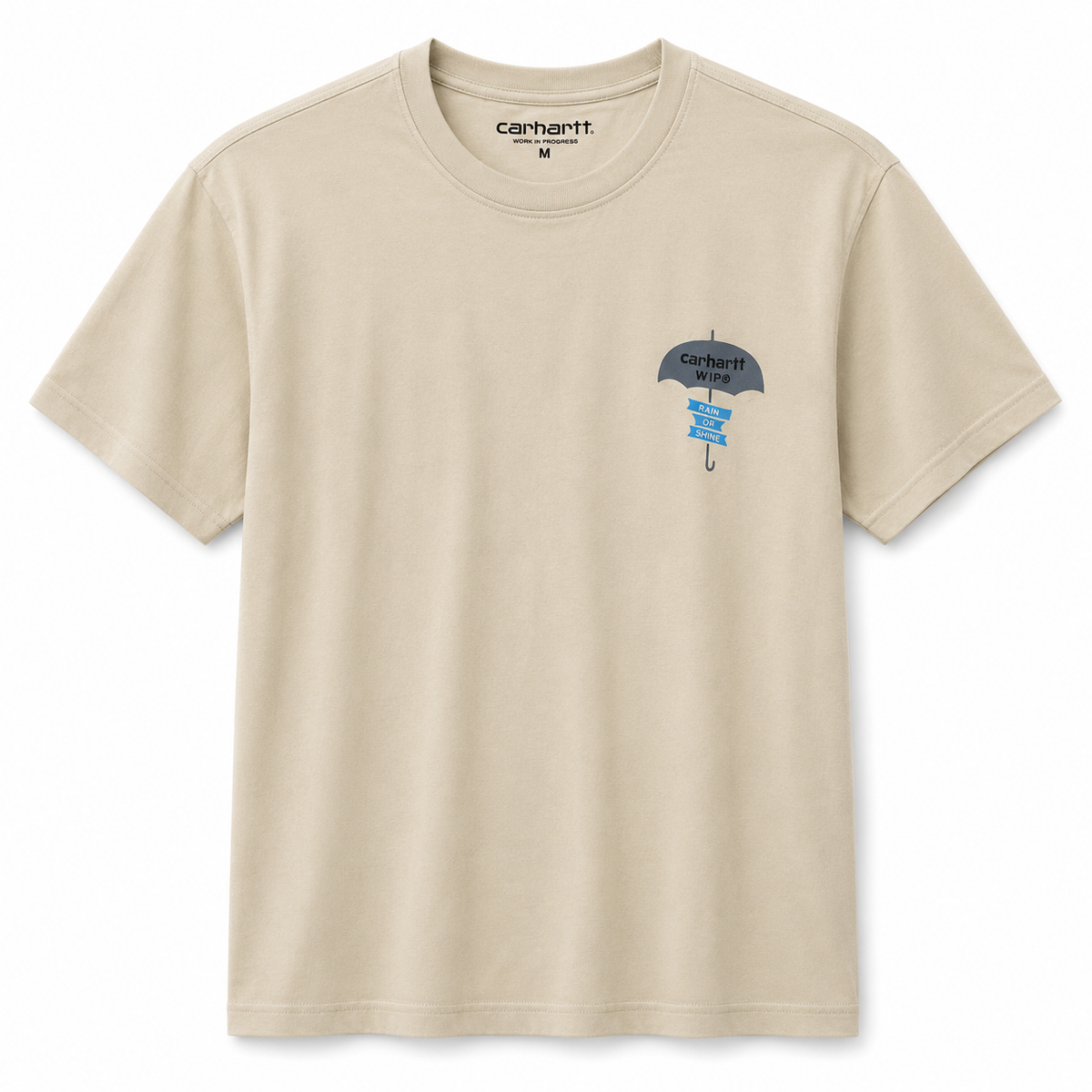 Men’s beige Carhartt teeshirt With logo on front and back
