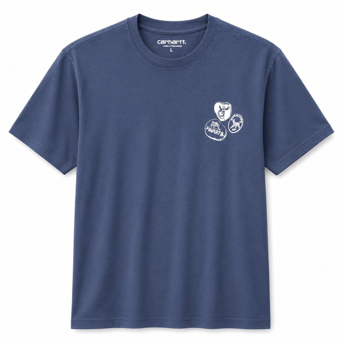 Men’s Carhartt Navy teeshirt With logo on front and back