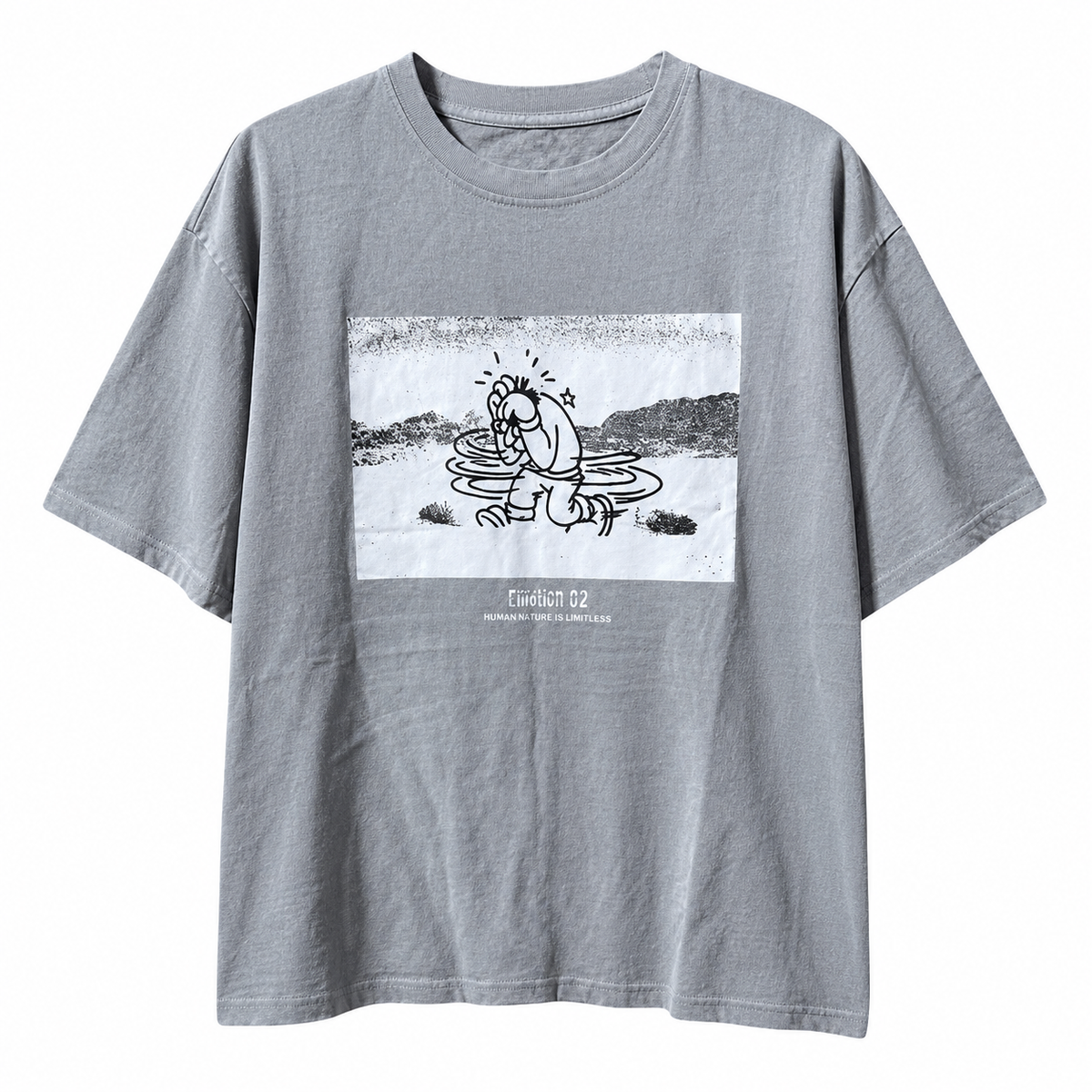 Carhartt Grey Teeshirt With motif on front