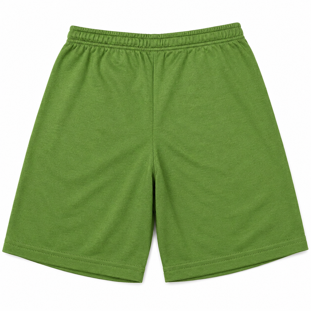 Penguin Boys Green Cotton shorts. Size 6 Years