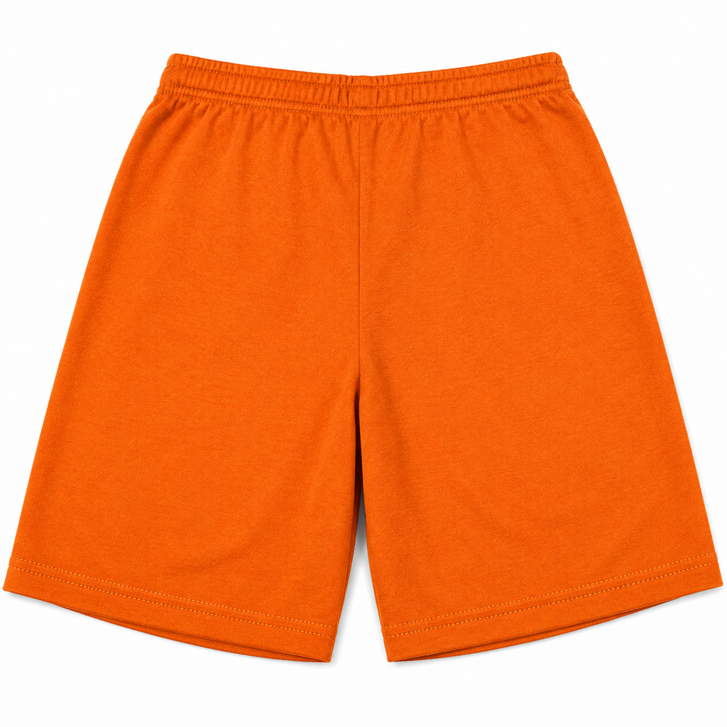 Boys Penguin Orange Cotton Shorts. Size 6 Years