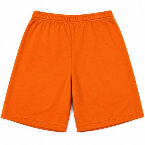 Boys Penguin Orange Cotton Shorts. Size 6 Years