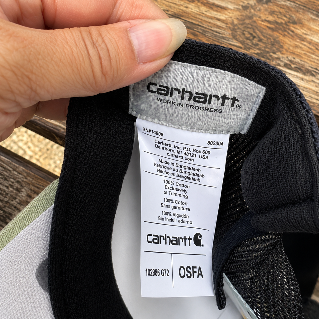 Carhartt Green Men’s Baseball Cap One Size Adjustable Mesh Back