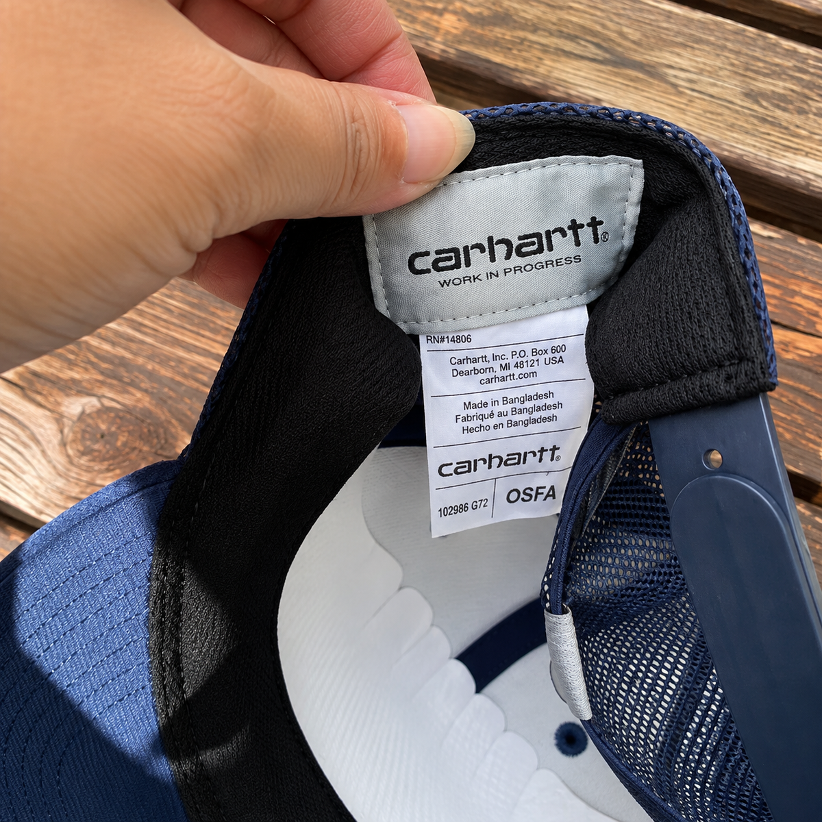 Carhartt Blue Trucker Cap Adjustable Mesh Baseball Cap One Size