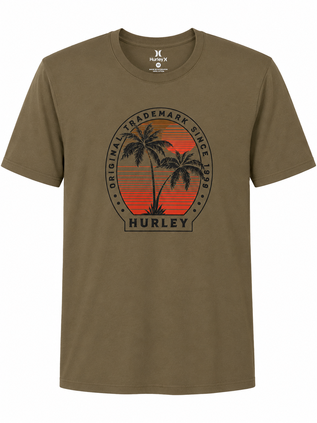 Hurley Men’s Original Trademark Graphic T-Shirt – Short Sleeve Casual Tee