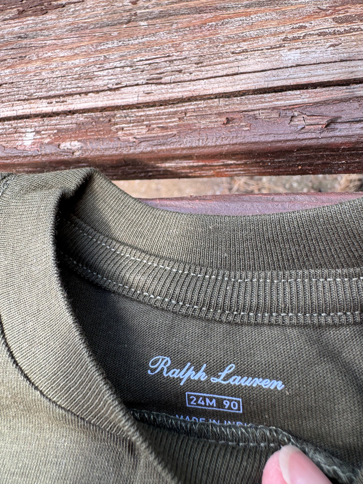 Ralph Lauren kids Green teeshirt. Size 24 months