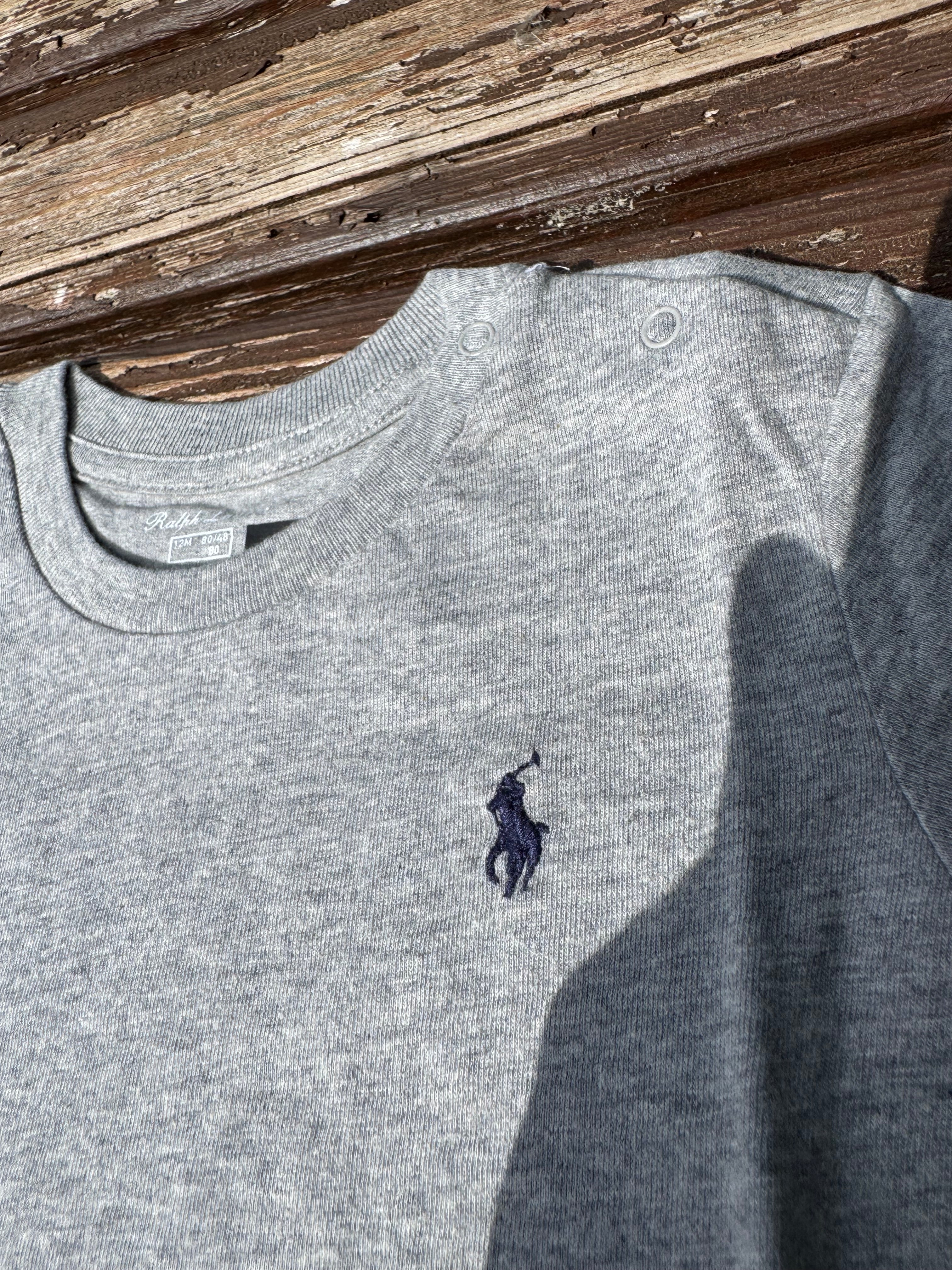 Ralph Lauren silver kids teeshirt. Size 12 months