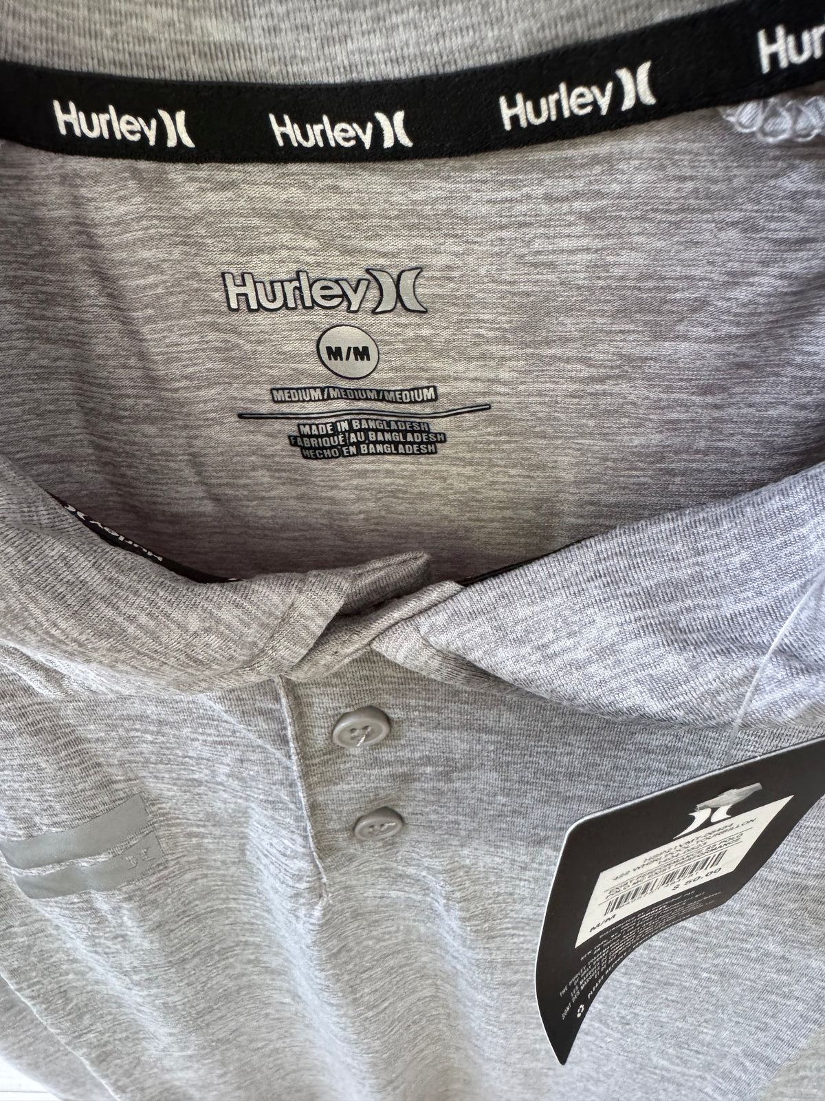 Hurley quick dry sports top..various sizes/colours